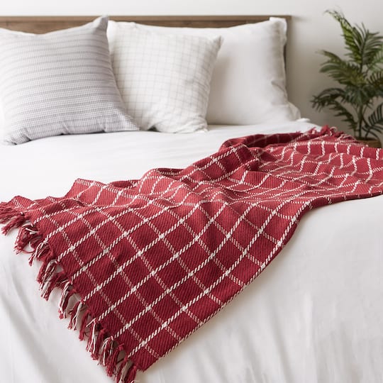 DII® Checked Plaid Throw